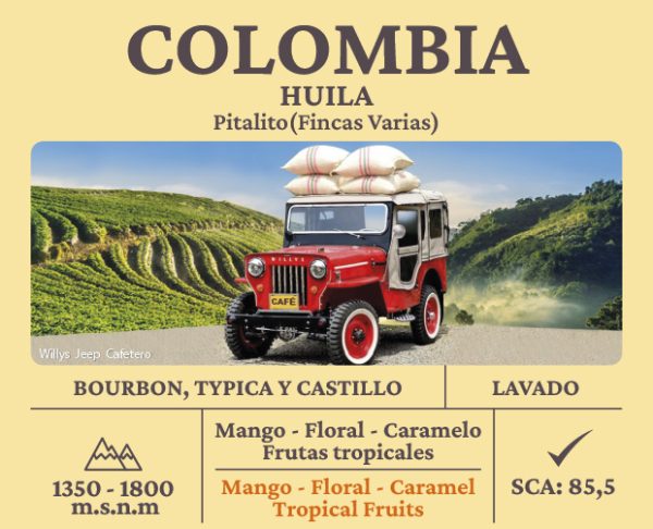 Colombia Huila Bourbon, Typica y Castillo - Imagen 2